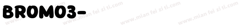Bromo3字体转换