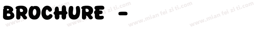 brochure普通字体转换