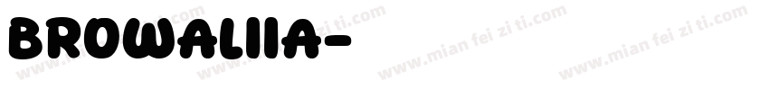 browaliia字体转换