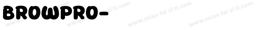 browpro字体转换