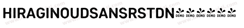 HiraginoUDSansRStdN字体转换