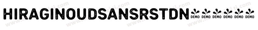HiraginoUDSansRStdN字体转换