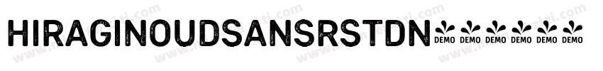 HiraginoUDSansRStdN字体转换