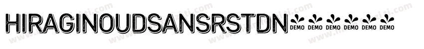 HiraginoUDSansRStdN字体转换
