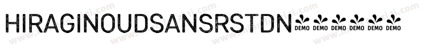 HiraginoUDSansRStdN字体转换