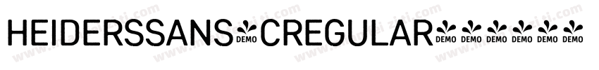 HeidersSans-CRegular字体转换