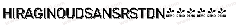 HiraginoUDSansRStdN字体转换