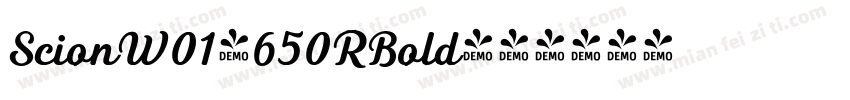ScionW01-650RBold字体转换