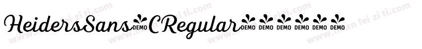 HeidersSans-CRegular字体转换