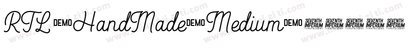 RTL-HandMade-Medium字体转换