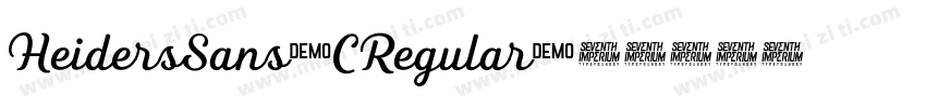 HeidersSans-CRegular字体转换