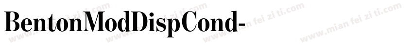 BentonModDispCond字体转换