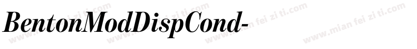 BentonModDispCond字体转换