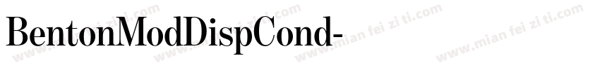 BentonModDispCond字体转换