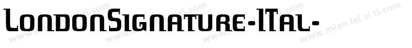 LondonSignature-ITal字体转换
