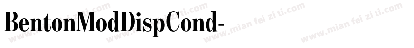BentonModDispCond字体转换