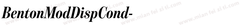 BentonModDispCond字体转换