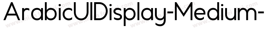 ArabicUIDisplay-Medium字体转换