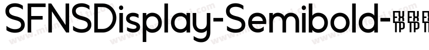 SFNSDisplay-Semibold字体转换