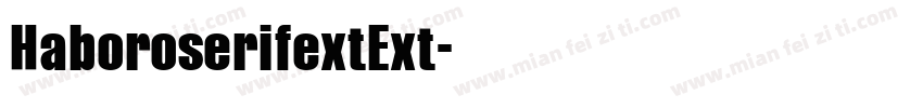 HaboroserifextExt字体转换