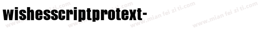 wishesscriptprotext字体转换
