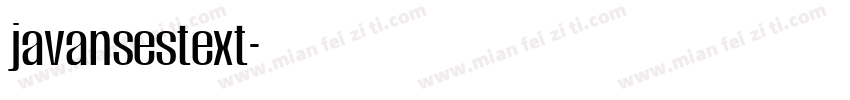 javansestext字体转换