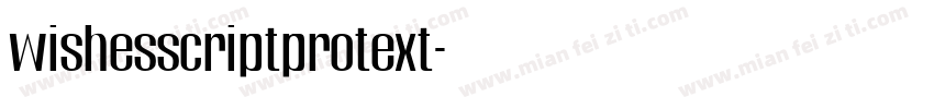 wishesscriptprotext字体转换