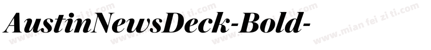 AustinNewsDeck-Bold字体转换