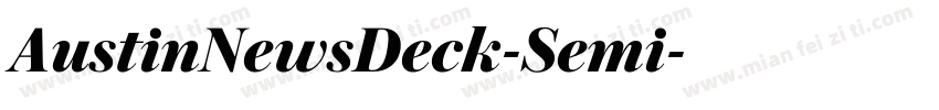 AustinNewsDeck-Semi字体转换