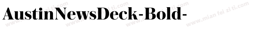 AustinNewsDeck-Bold字体转换