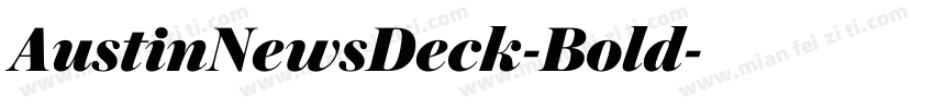 AustinNewsDeck-Bold字体转换