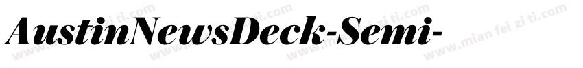 AustinNewsDeck-Semi字体转换