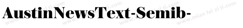 AustinNewsText-Semib字体转换