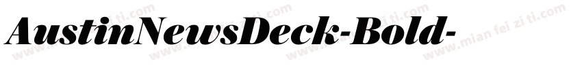 AustinNewsDeck-Bold字体转换