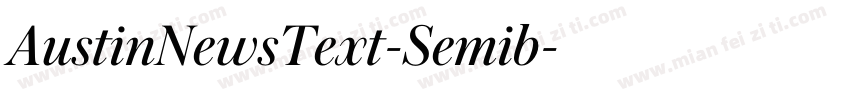 AustinNewsText-Semib字体转换