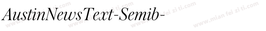 AustinNewsText-Semib字体转换