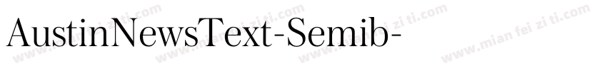 AustinNewsText-Semib字体转换