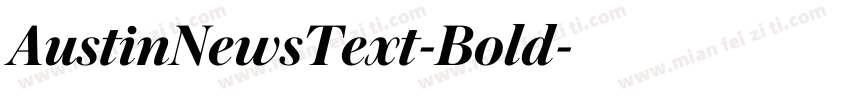 AustinNewsText-Bold字体转换