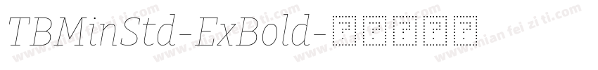 TBMinStd-ExBold字体转换