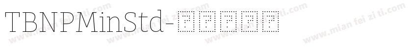TBNPMinStd字体转换