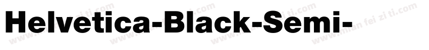 Helvetica-Black-Semi字体转换