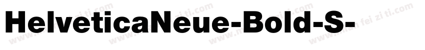 HelveticaNeue-Bold-S字体转换