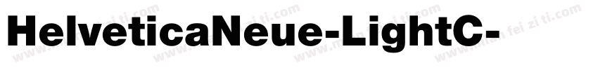 HelveticaNeue-LightC字体转换