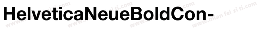 HelveticaNeueBoldCon字体转换