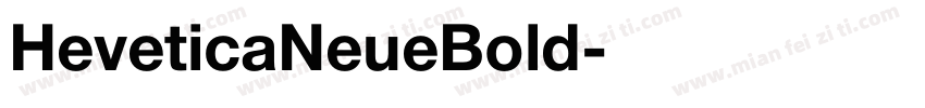 HeveticaNeueBold字体转换