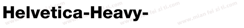 Helvetica-Heavy字体转换