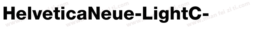 HelveticaNeue-LightC字体转换