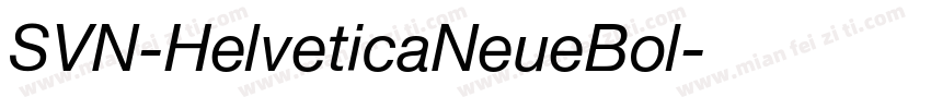 SVN-HelveticaNeueBol字体转换