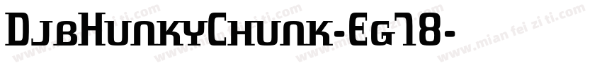 DjbHunkyChunk-Eg78字体转换