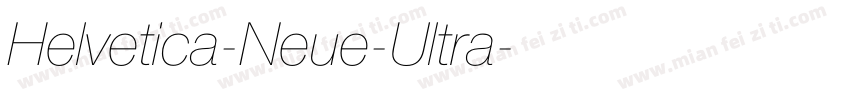 Helvetica-Neue-Ultra字体转换